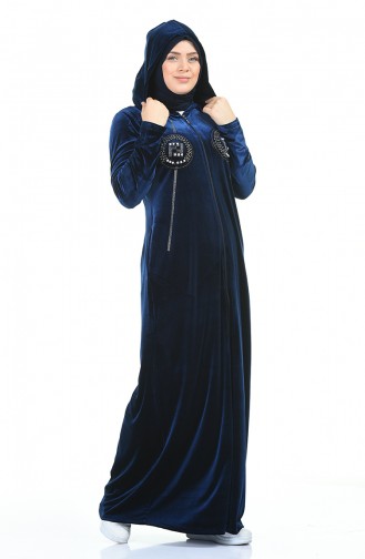 Dunkelblau Abayas 1917-01