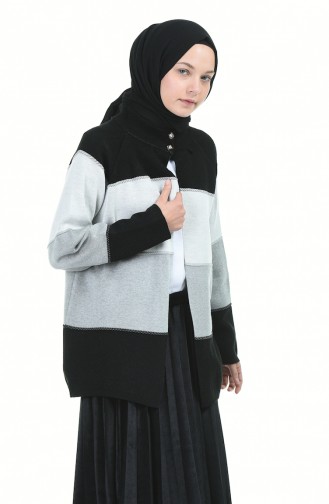 Grau Strickjacke 1014A-02