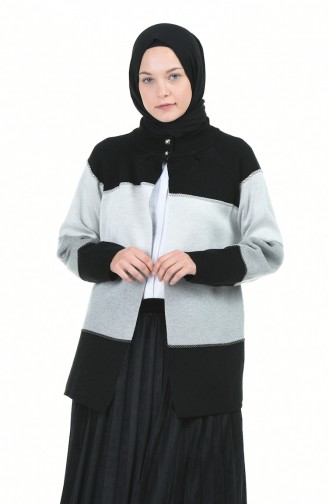 Grau Strickjacke 1014A-02