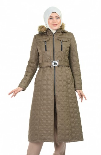 Big Size Quilted Coats Biscuit color 9010A-04