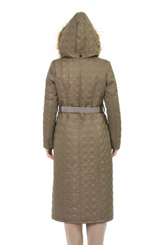 Big Size Quilted Coats Biscuit color 9010A-04