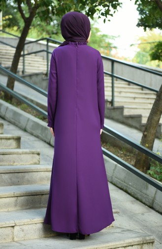 Purple İslamitische Avondjurk 8038-08