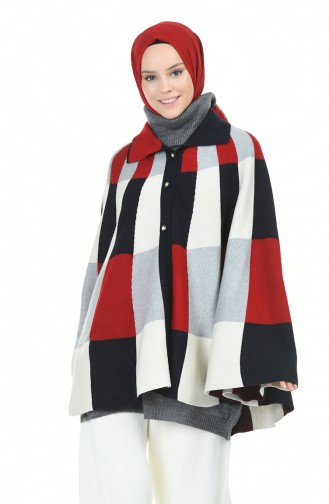 Dunkelblau Poncho 1004B-03