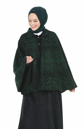 Emerald Green Poncho 1004C-01