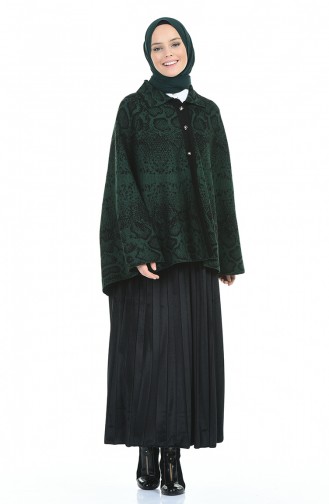 Emerald Green Poncho 1004C-01