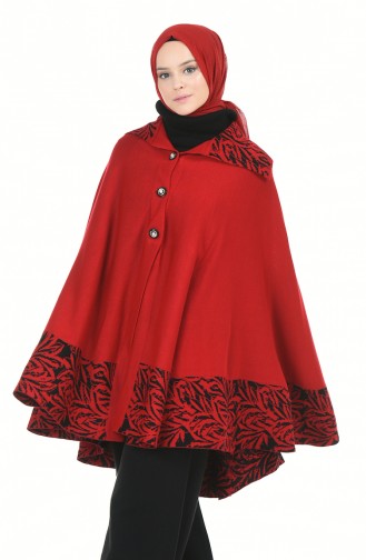 Rot Poncho 1004E-02