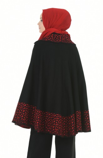 Schwarz Poncho 1004G-01