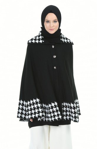 Schwarz Poncho 1004H-01