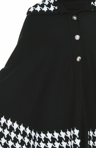 Schwarz Poncho 1004H-01