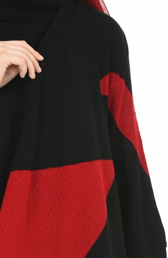 Rot Poncho 1015-01