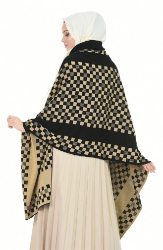 Schwarz Poncho 1009D-01