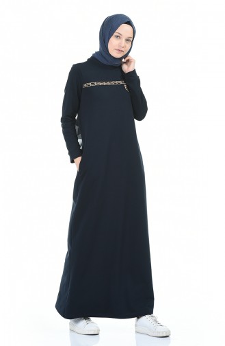 Robe Hijab Bleu Marine 9112-03
