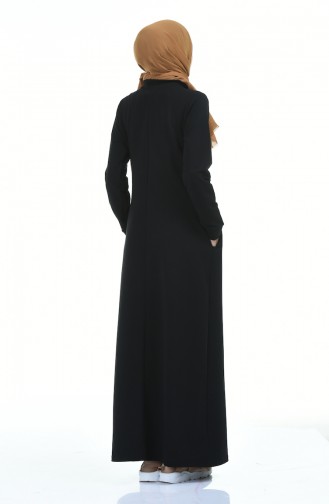 Black İslamitische Jurk 9112-05