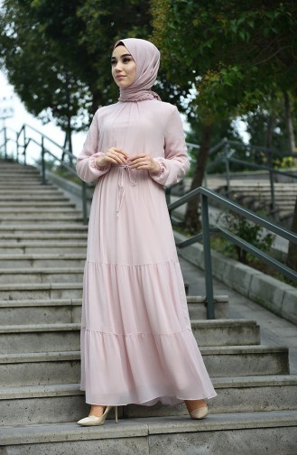 Robe Hijab Poudre 8037-07