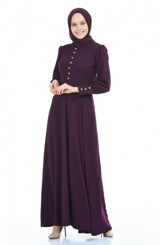 Purple Hijab Dress 6780-05