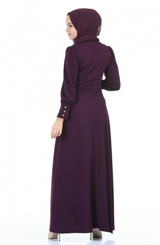 Purple Hijab Dress 6780-05