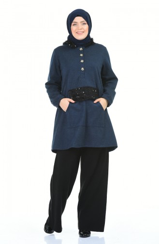 Navy Blue Tunics 8021-03