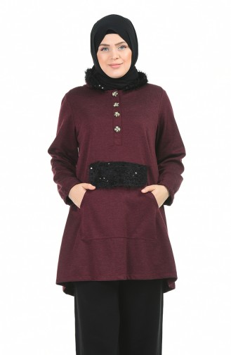 Claret red Tuniek 8021-05