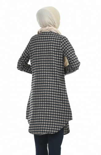 Plaid Tunic Mink 2489-01