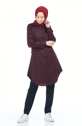 Ekose Tunik 2489-02 Bordo 2489-02