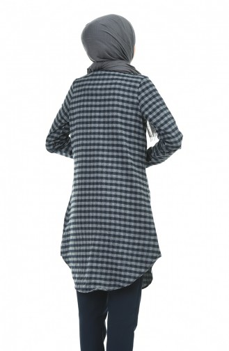 Plaid Tunic Gray 2489-04