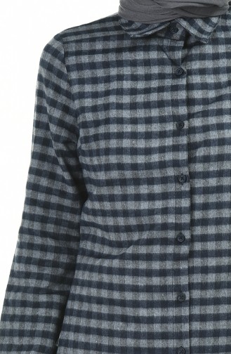 Plaid Tunic Gray 2489-04