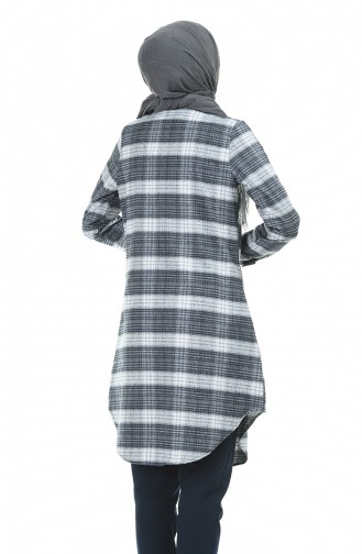 Plaid Tunic Gray 2490-02