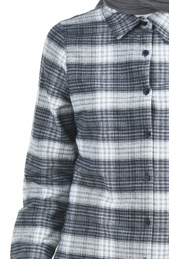 Plaid Tunic Gray 2490-02