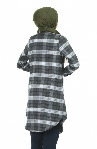 Plaid Tunic Khaki 2490-03