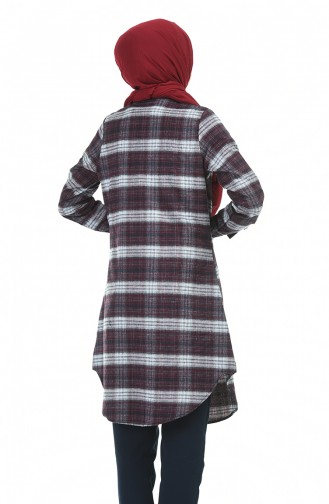 Ekose Tunik 2490-04 Bordo