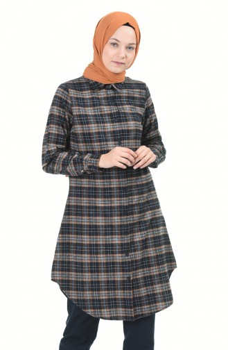 Plaid Tunic Mustard 2491-02