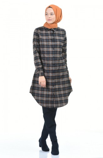 Plaid Tunic Mustard 2491-02