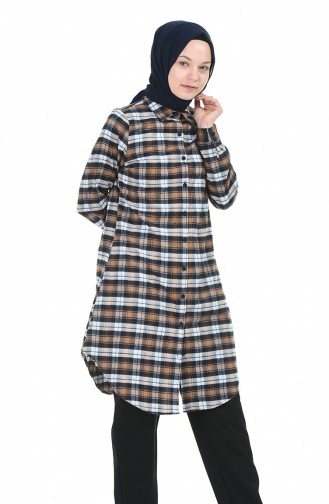 Ekose Tunik 6388-02 Hardal