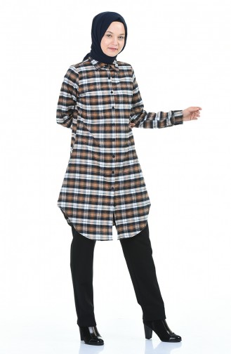 Plaid Tunic Mustard 6388-02