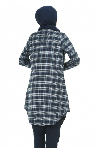 Plaid Tunic Khaki 6391-01