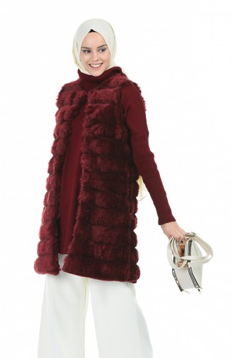 Claret red Gilet 71202-06