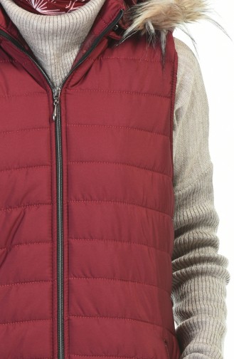 Claret red Gilet 5136-02