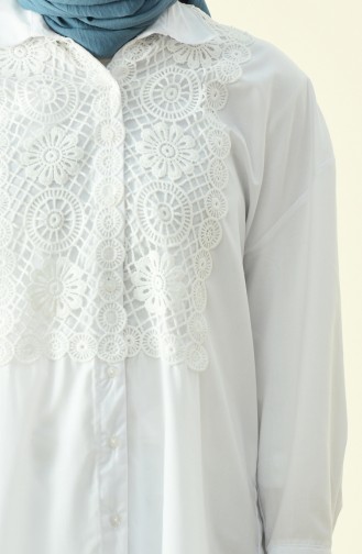 White Overhemdblouse 5006-02