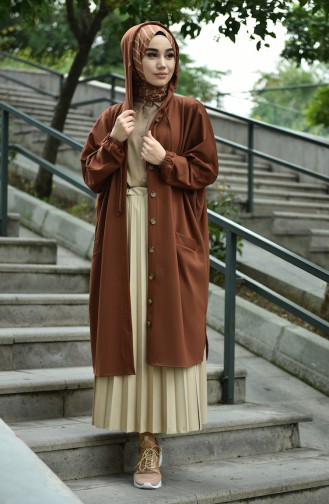 Bat Sleeve Seasonal Cape Brown 8035-03