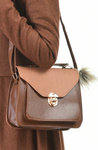 Tobacco Brown Shoulder Bag 20Z-30