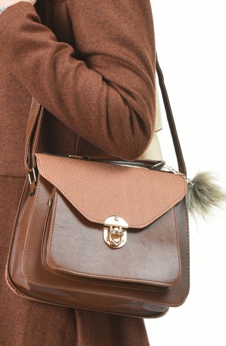 Tobacco Brown Shoulder Bag 20Z-30