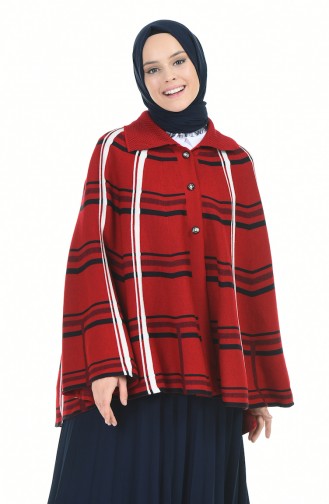 Rot Poncho 1004D-04