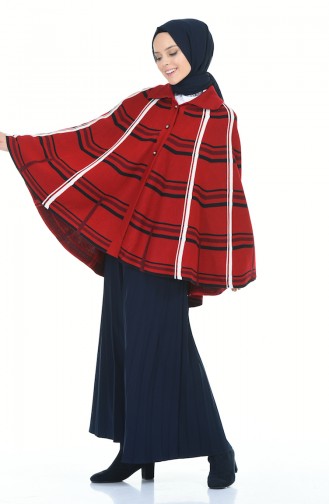 Rot Poncho 1004D-04