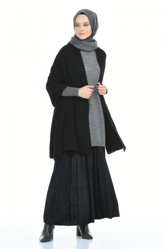 Schwarz Poncho 1011-03