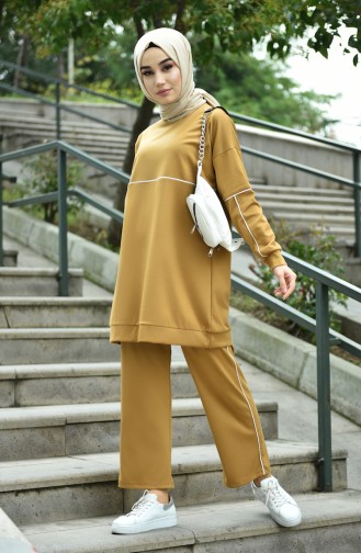 Tunic Trousers Double Set Mustard 8054-03