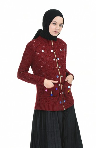 Claret Red Cardigans 1071-06