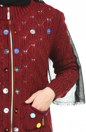 Claret Red Cardigans 1071-06