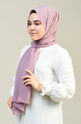 Plain Crinkle Crepe Shawl Dark Lilac 13127-03