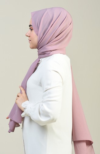 Plain Crinkle Crepe Shawl Dark Lilac 13127-03