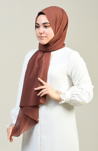 Plain Crinkle Crepe Shawl Copper 13127-05